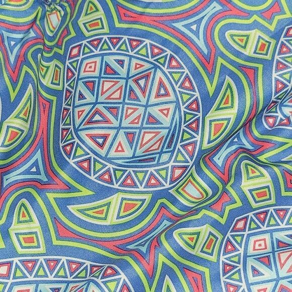 Vineyard Vines Blue Sea Of Turtles Bungalow Swim Shorts Men's Size Medium - Picture 3 of 5